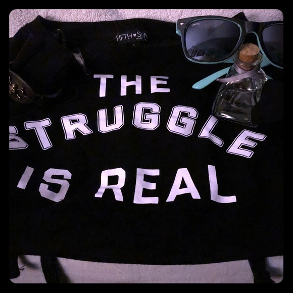 Fifth Sun Tops - Junior Girls Long Sleeved Sweater with Lace upside